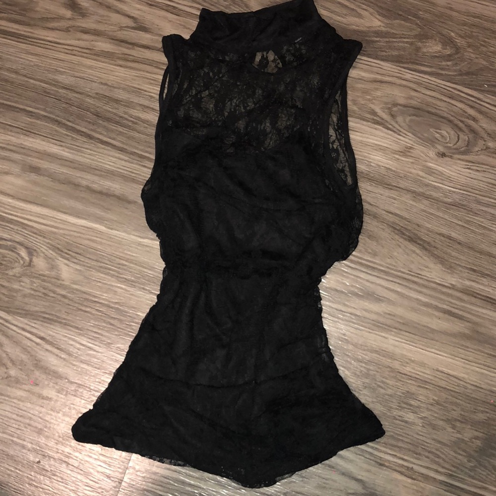 2/$35 Charlotte Russe Black Lace Top